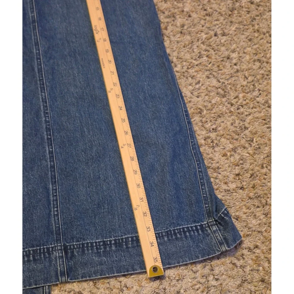 Lauren Jeans Co. Ralph Lauren Denim Maxi Skirt Women's Size 8 Blue